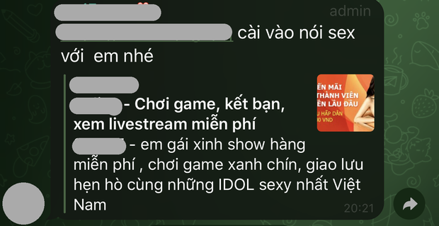 Rùng mình hội gái 18+ trên Telegram: Phơi bày loã lồ, sẵn sàng cởi sạch để khều donate hoặc dụ người xem vào link buôn bán xác thịt - Ảnh 7. Rùng mình hội gái 18+ trên Telegram: Phơi bày loã lồ, sẵn sàng cởi sạch để khều donate hoặc dụ người xem vào link buôn bán xác thịt - Ảnh 7.