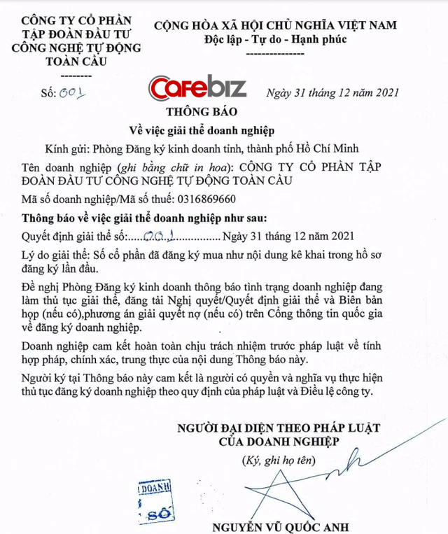 Siêu doanh nghiệp 500 nghìn tỷ đồng ở nhà cấp 4 chính thức giải thể - Ảnh 1.