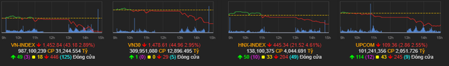  VN-Index giảm mạnh nhất 5 tháng với hàng trăm mã giảm sàn, vốn hóa HoSE bốc hơi gần 170.000 tỷ đồng  - Ảnh 1.