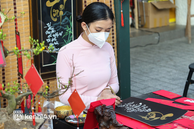 Ảnh: Phố ông đồ, đường mai vàng ở TP.HCM đã mở cửa, không khí Tết tràn ngập hơn bao giờ hết - Ảnh 14.