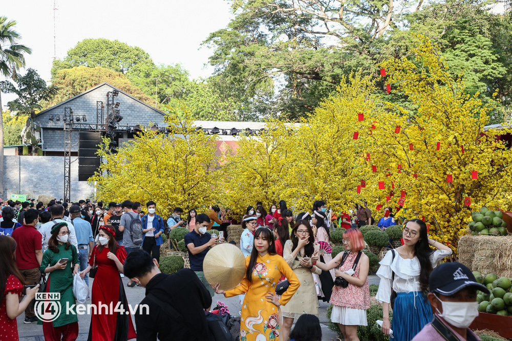 Ảnh: Phố ông đồ, đường mai vàng ở TP.HCM đã mở cửa, không khí Tết tràn ngập hơn bao giờ hết - Ảnh 4.