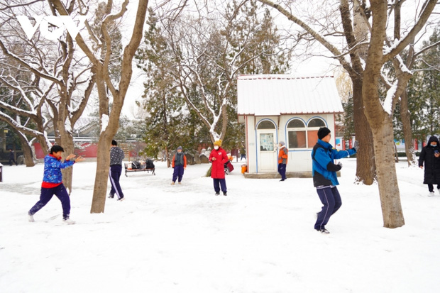 Bắc Kinh ngập trong tuyết trước thềm Olympic mùa đông - Ảnh 5.