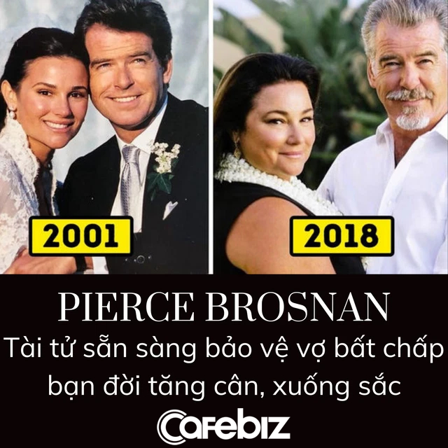 Chồng nhà người ta: Vợ bị chê béo, ‘Điệp viên 007’ Pierce Brosnan tuyên bố vẫn yêu từng đường cong, chứng minh mối tình 27 năm với 3 lần hoãn cưới - Ảnh 1.
