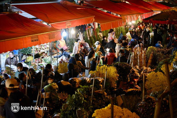  Người dân chen chân đi mua hoa Tết ở chợ hoa lớn nhất Hà Nội dù thời tiết mưa rét 10 độ C - Ảnh 14.