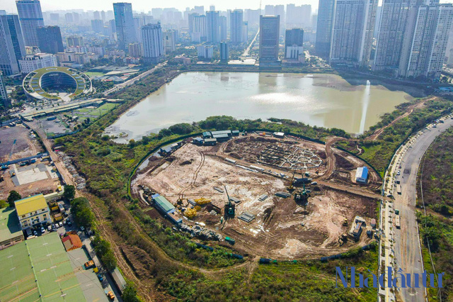  Toàn cảnh công trường dự án cung thiếu nhi hơn 1.000 tỷ đồng ở Hà Nội  - Ảnh 1.