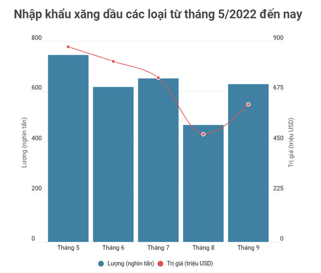 Việt Nam chi hơn 6,8 tỷ USD nhập khẩu xăng dầu trong 9 tháng đầu năm - Ảnh 1.