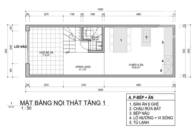 Thiết kế nhà 4 tầng cho gia đình 3 người theo phong cách tối giản  - Ảnh 1.