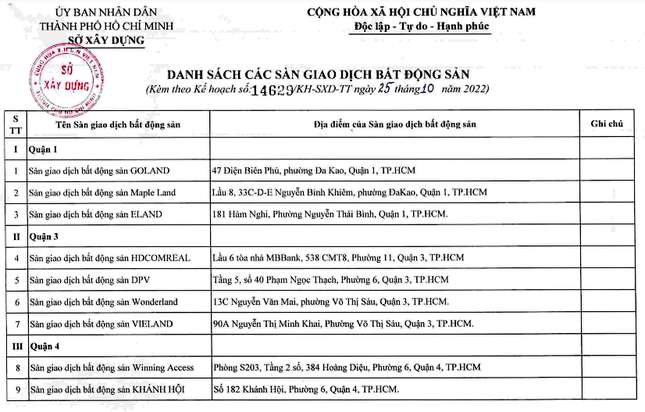 TPHCM 'sờ gáy' hơn 60 sàn giao dịch bất động sản ảnh 2