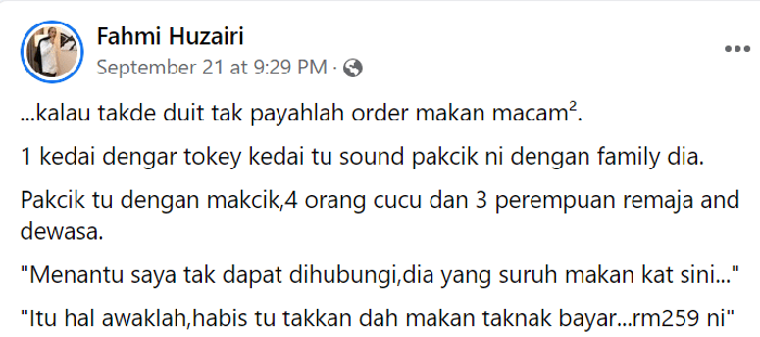 Malaysia: Gia đình 9 người ăn xong không có tiền trả, vị khách có cách giải quyết khiến chủ quán lặng người - Ảnh 4.