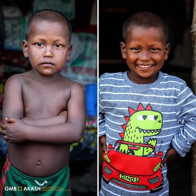 Ghi lại khoảnh khắc trẻ em nghèo trước và sau khi được đi học, nhiếp ảnh gia tạo nên bộ ảnh gây xúc động - Ảnh 12.