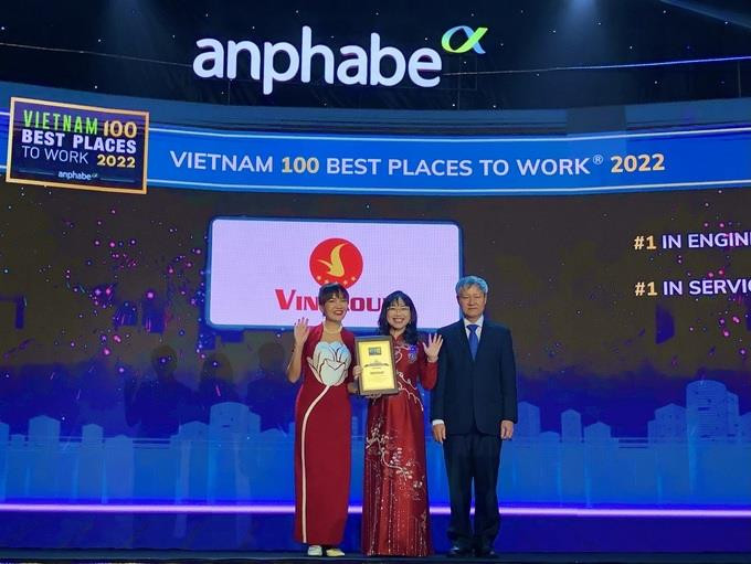Công bố Top 10 nơi làm việc tốt nhất Việt Nam 2022: Vingroup lần đầu góp mặt với quy mô Tập đoàn