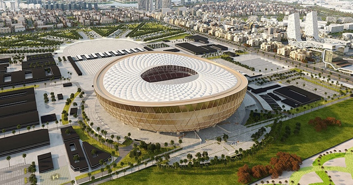 Cận cảnh sân vận động dát vàng sắp tổ chức World Cup 2022 - 3