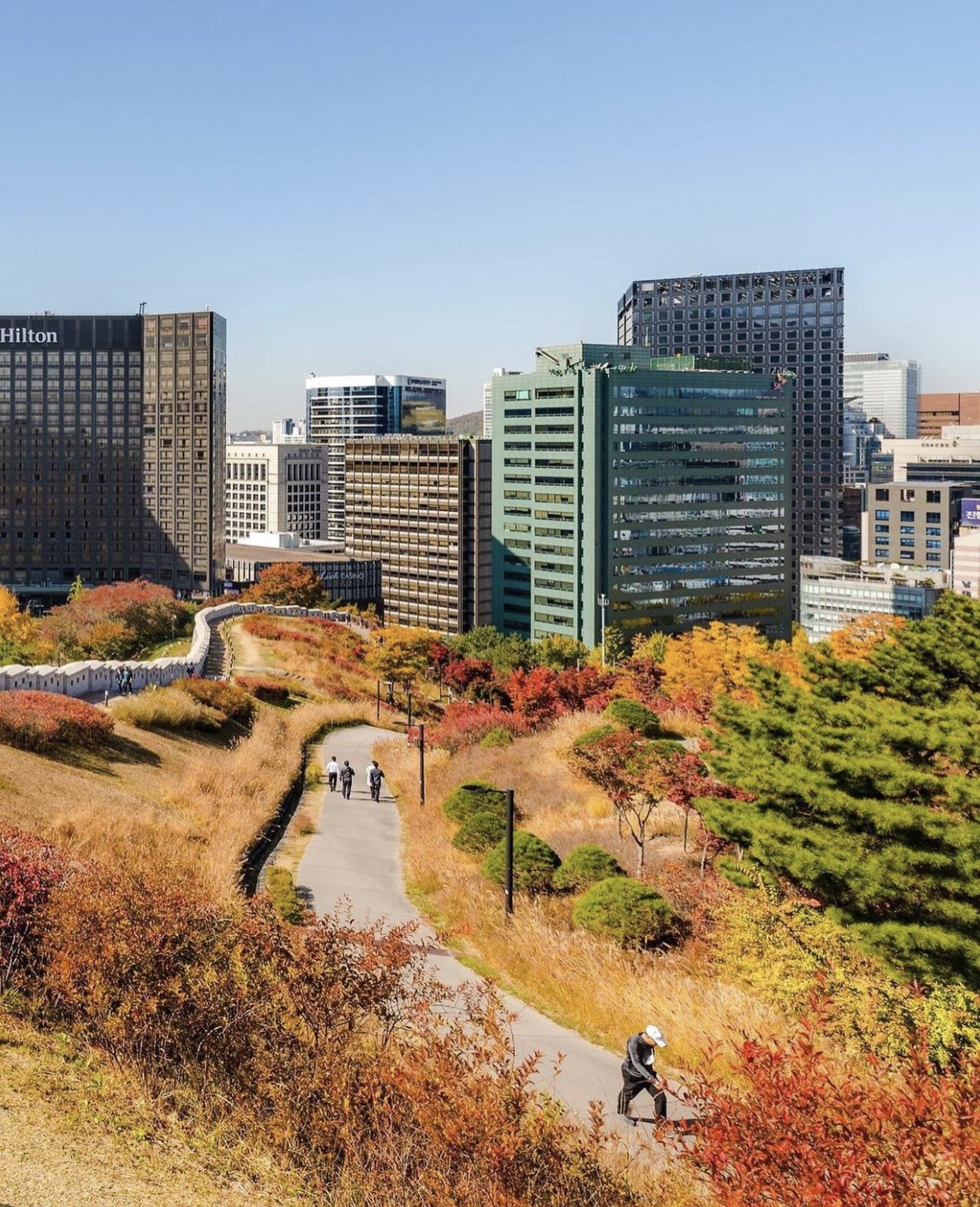 Choáng ngợp khung cảnh mùa thu Hàn Quốc, lá vàng lá đỏ rực sắc đẹp như phim - Ảnh 10.