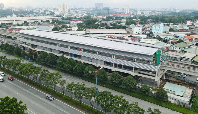  Cận cảnh nhà ga Khu Công nghệ cao hoàn thành 99% của tuyến Metro TP.HCM  - Ảnh 17.