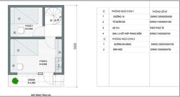 Thiết kế cho ngôi nhà chỉ rộng 20m2 nhưng có tới 3 phòng ngủ thoáng mát - Ảnh 3. Thiết kế cho ngôi nhà chỉ rộng 20m2 nhưng có tới 3 phòng ngủ thoáng mát - Ảnh 3.