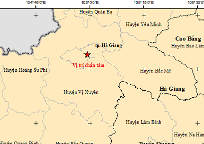 Xảy ra động đất tại thành phố Hà Giang, tỉnh Hà Giang  - Ảnh 1.