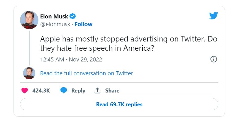 Sai lầm chí mạng của Elon Musk: Đụng vào 'tổ kiến lửa' Apple, nguy cơ khiến Twitter bị bay màu khỏi 1,5 tỷ thiết bị trên toàn thế giới - Ảnh 1.