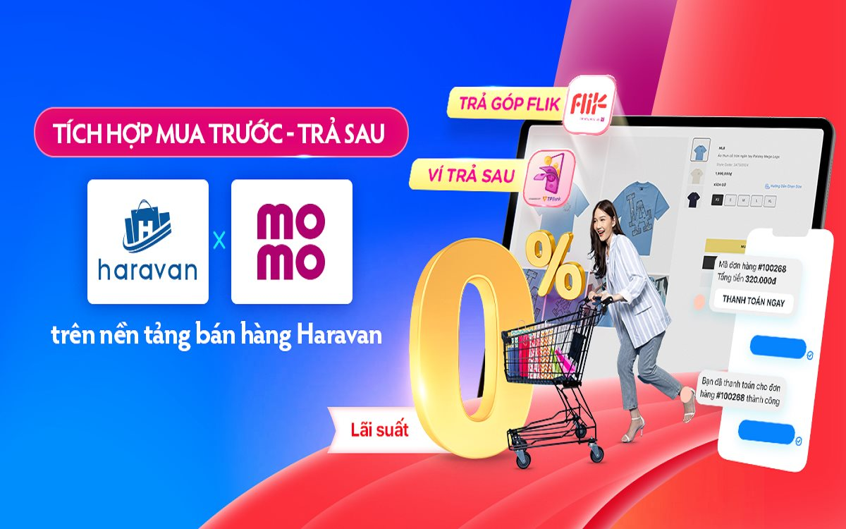 “Mua trước, trả sau”, Haravan kết hợp với Momo tung “đòn bẩy” tăng doanh số mùa nước rút - Ảnh 1.