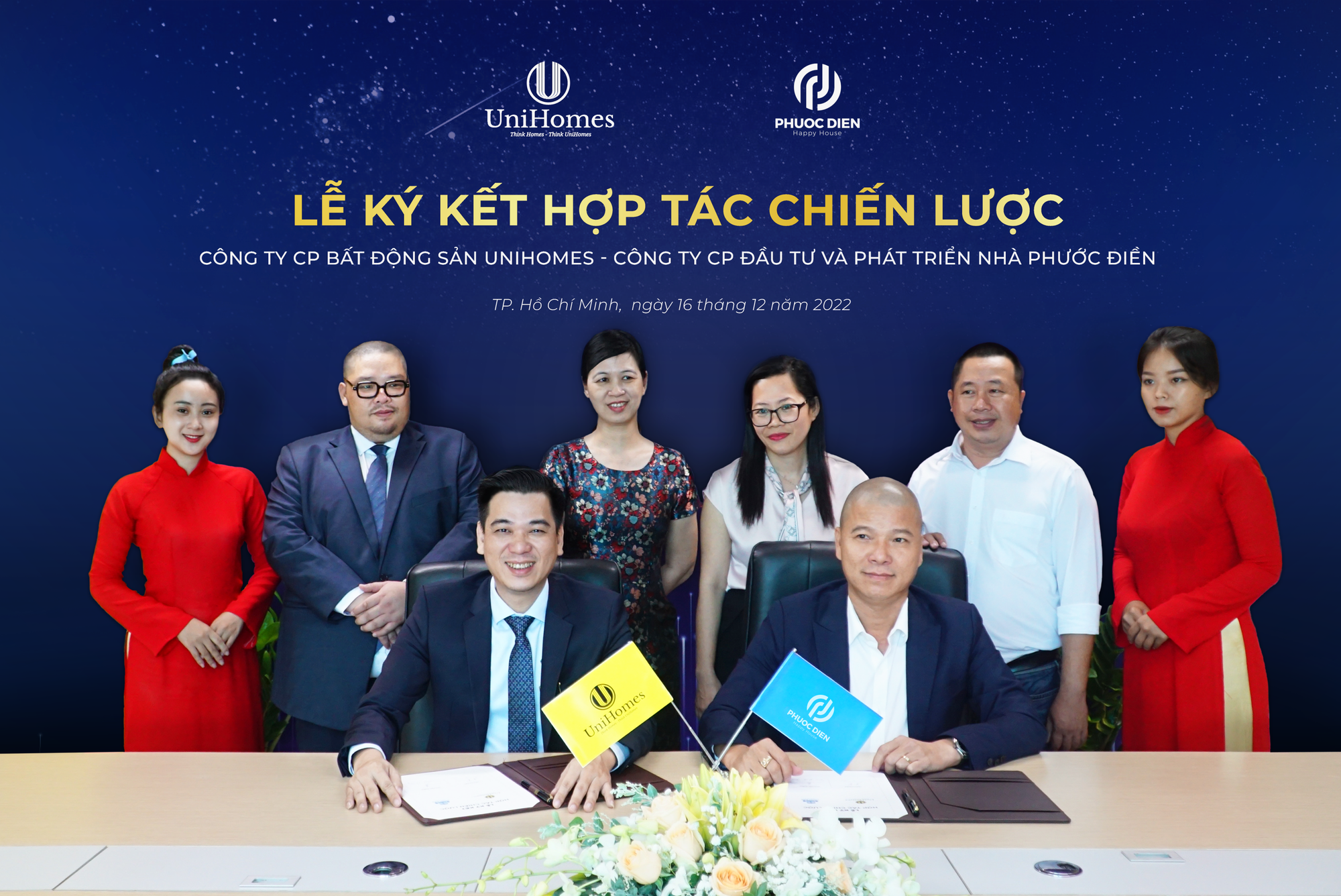 Lễ ký kết hợp tác giữa Công ty Phước Điền và Công ty UniHomes - Ảnh 1.