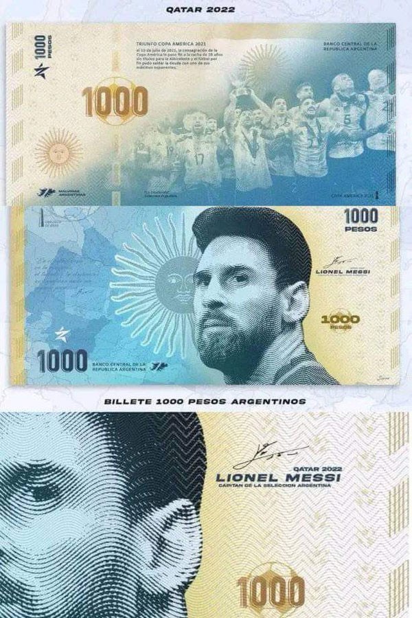 Ngắm phiên bản sắp ra mắt của đồng '1.000 peso Messi' - Ảnh 2.