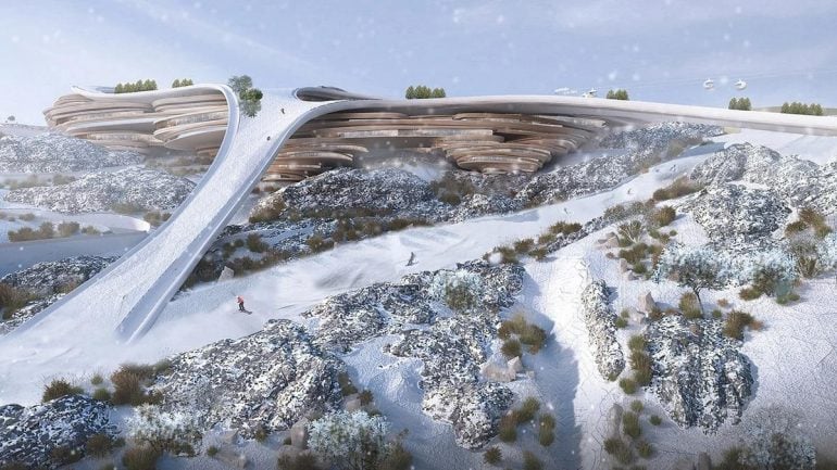 Quên Qatar đi, đây mới là đại gia chịu chi nhất lúc này: Đăng cai Á vận hội mùa đông tại siêu đô thị 500 tỷ USD, mạnh tay xây dựng resort trượt tuyết... giữa sa mạc - Ảnh 5.