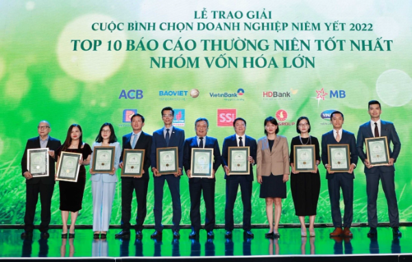 MB được vinh danh trong Top 10 doanh nghiệp niêm yết có báo cáo thường niên tốt nhất năm 2022 - Ảnh 1.