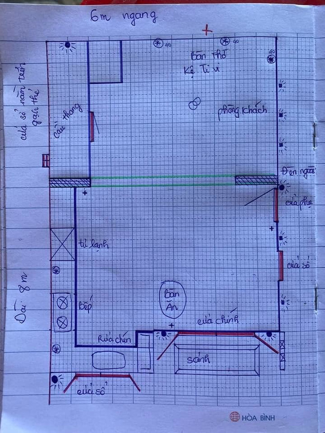 Cặp Đôi Xây Nhà Tầng Tiện Nghi Chỉ Với 500 Triệu Đồng, Thiết Kế Tự Vẽ Trên  Vở Ô Ly Khiến Dân Tình Trầm Trồ