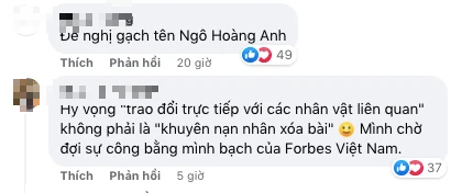 Cộng đồng mạng yêu cầu Forbes Việt Nam xóa tên Ngô Hoàng Anh khỏi danh sách Forbes Under 30: Không ai mang một tấm gương bẩn ra soi cả! - Ảnh 3.