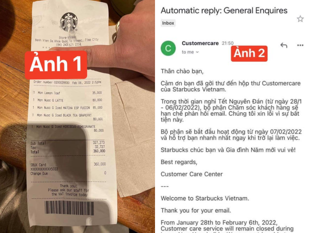 Phía Starbucks trả lời thế nào khi khách email chất vấn chuyện không giảm thuế VAT từ 10% xuống còn 8%? - Ảnh 1.