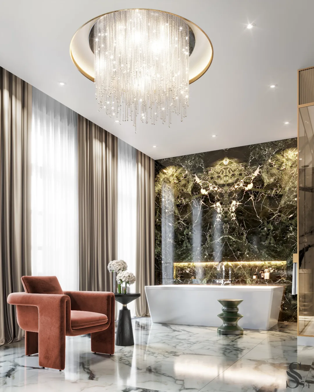 The green oasis is located right in the 1000m2 villa: The outside is covered with trees, in stark contrast to the luxury inside - Photo 21. The green oasis is located right in the 1000m2 villa: The outside is covered with trees, in stark contrast to the luxury inside - Photo 21.