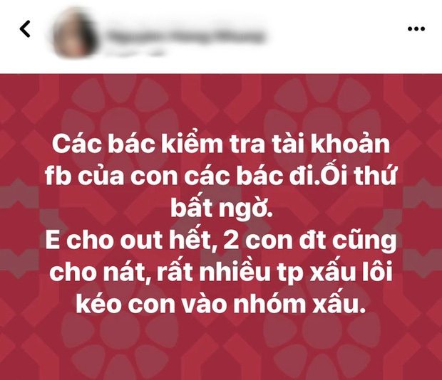  Netizen đồng loạt phản đối chuyện vợ Xuân Bắc ném điện thoại, công khai toàn bộ nội dung nhạy cảm trong Facebook của con - Ảnh 1.