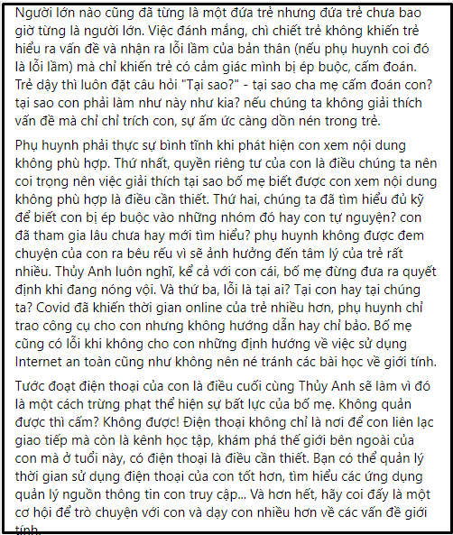 Dang Khoi's Wife Posts Status Line Regarding the Case of Xuan Bac Con's Wife Watching Adult Movies, Who's Fault?  - Photo 1.
