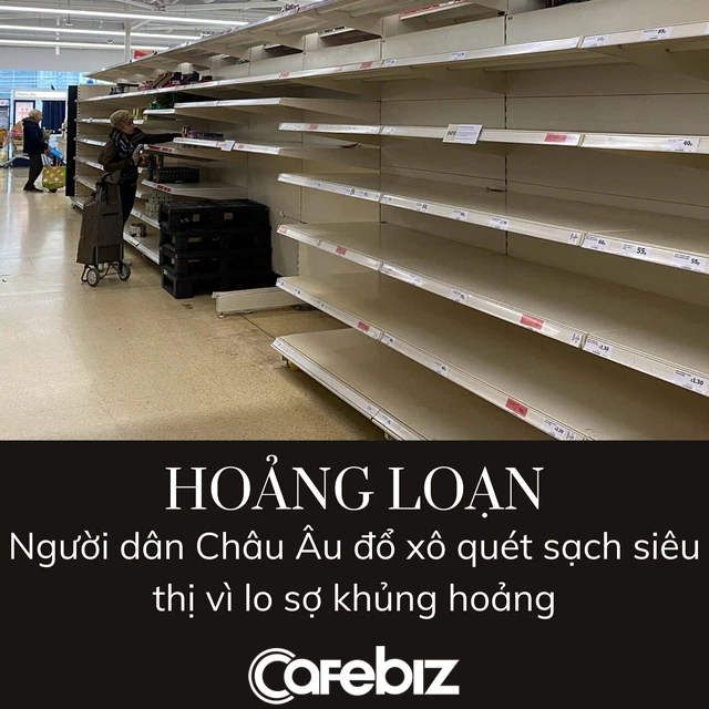 Người dân châu Âu hoảng loạn như thời chiến: Quét sạch siêu thị, đổ xô tích trữ lương thực và dược phẩm - Ảnh 3.