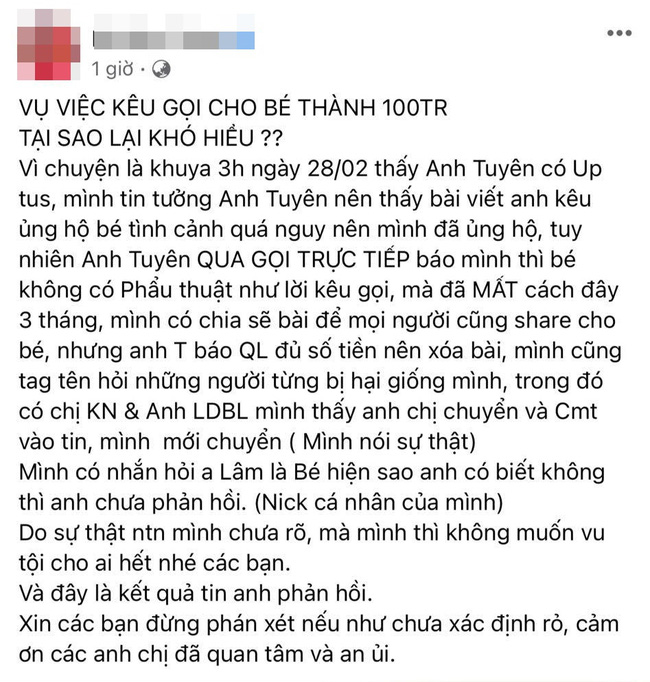 Bị mạnh thường quân tố lừa đảo, kêu gọi từ thiện ảo để trục lợi, Khả Như lên tiếng kêu oan: Tôi chỉ là nạn nhân! - Ảnh 2.