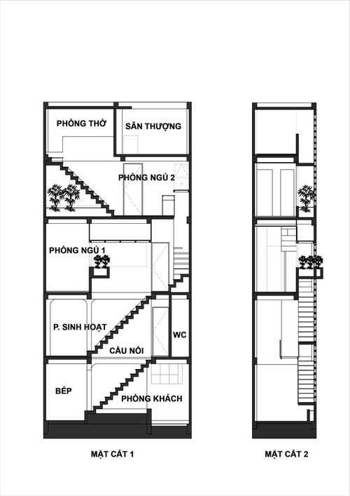  4 người ở trong ngôi nhà siêu mỏng 16,25 m² nằm cuối hẻm Bình Thạnh, Sài Gòn: Không hề bí bách hay mờ nhạt nhờ thiết kế cực độc đáo  - Ảnh 20.