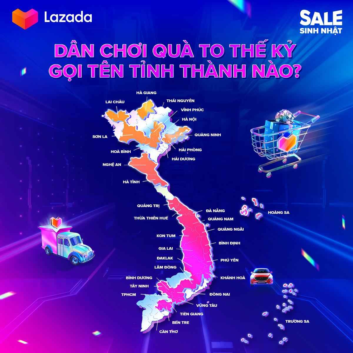 Sinh nhật Lazada 2023 Voucher tích lũy 800K Hoàn tiền 50