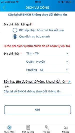 Nếu chẳng may làm mất, hỏng sổ BHXH, các bước xin cấp lại sổ BHXH bằng VssID được thực hiện như thế nào? - Ảnh 4.