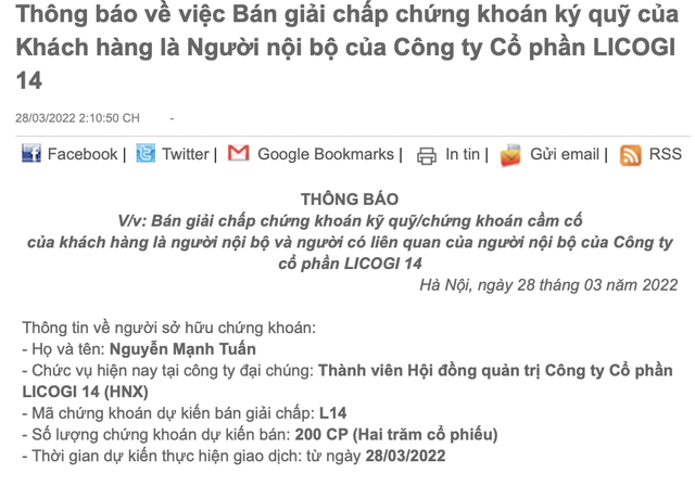 Thầy A7 của nhiều chứng sĩ Nguyễn Mạnh Tuấn bị VPS bán giải chấp cổ phiếu L14 - Ảnh 1.