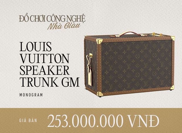 Cận cảnh chiếc loa Louis Vuitton giá 253 triệu đồng mà NTK Thái Công phải tay xách nách mang ở sân bay! - Ảnh 1.