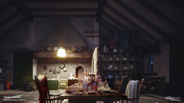  Lác mắt nhìn 5 căn phòng Ghibli từ phim ra đời thật, xuýt xoa từng chi tiết một vì đẹp trên cả tưởng tượng - Ảnh 3.