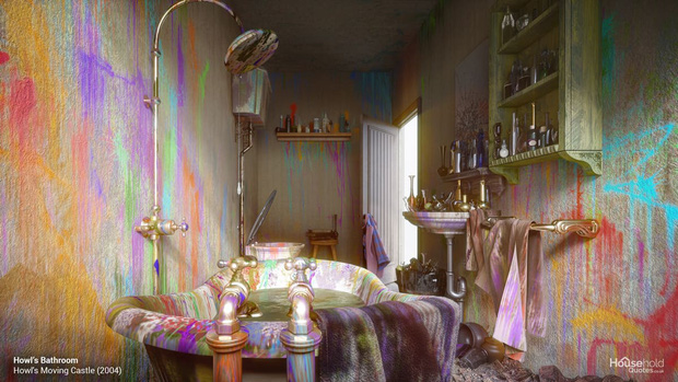  Lác mắt nhìn 5 căn phòng Ghibli từ phim ra đời thật, xuýt xoa từng chi tiết một vì đẹp trên cả tưởng tượng - Ảnh 4.