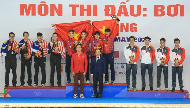 4 hot boy Việt Nam hạ đẹp Singapore, phá kỷ lục SEA Games, mang về HCV lịch sử ở nội dung 4x200 mét tự do - Ảnh 4.