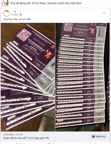 The ticket price for the final U23 Vietnam - Thailand was boiling, the seller demanded 18 million VND/pair - Photo 2.