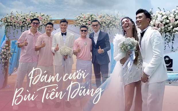 Toàn cảnh đám cưới Bùi Tiến Dũng: Cô dâu đẹp xuất sắc, chú rể rơi nước mắt xúc động, dàn khách mời nổi tiếng - Ảnh 1. Toàn cảnh đám cưới Bùi Tiến Dũng: Cô dâu đẹp xuất sắc, chú rể rơi nước mắt xúc động, dàn khách mời nổi tiếng - Ảnh 1.