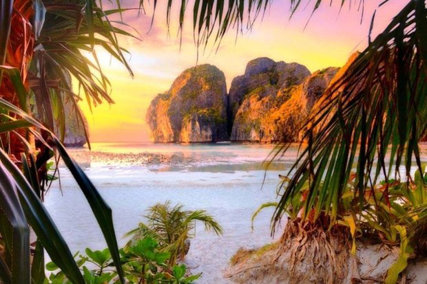 The most beautiful beach in Thailand: Famous thanks to Leonardo DiCaprio's movie, once welcomed 5,000 visits/day, but tourists are forbidden to do 1 thing - Photo 1.