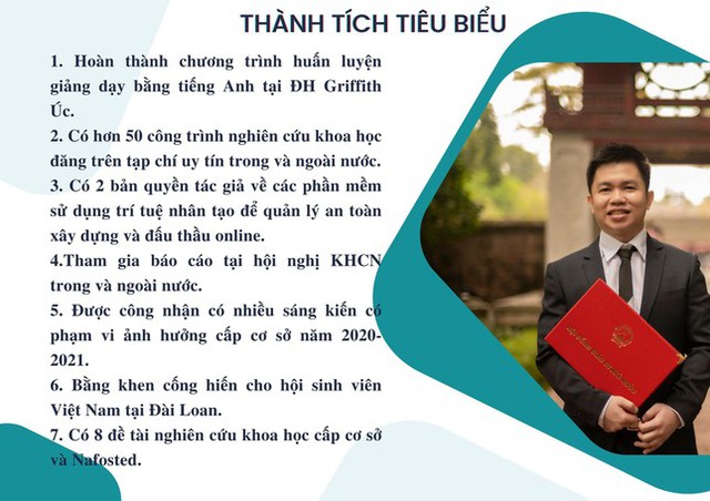   Youngest Associate Professor of Ho Chi Minh City University of Technology: 37 years old, 2 copyrights, more than 50 scientific articles - Photo 1.