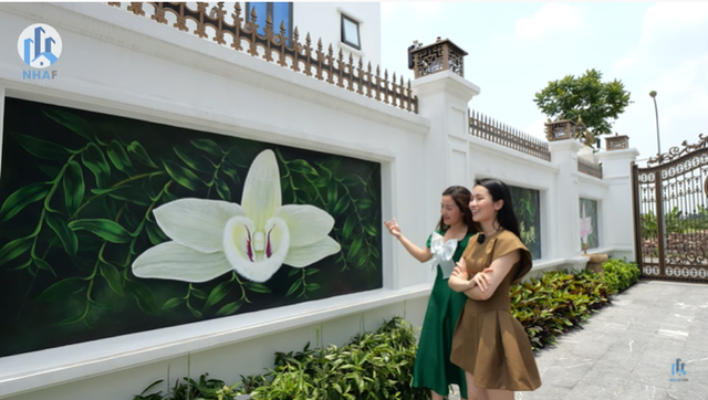 Choáng ngợp biệt thự hoa lan Năm Cánh Trắng Kinh Bắc rộng 1.000m2 nổi tiếng tại Bắc Ninh - Ảnh 8.