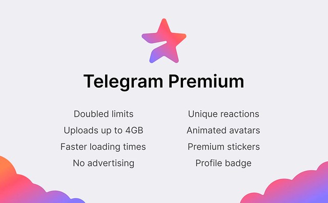 Telegram Premium có giá 4.99 USD/tháng: Gửi file 4GB, không quảng cáo, tải về nhanh hơn... - Ảnh 1.