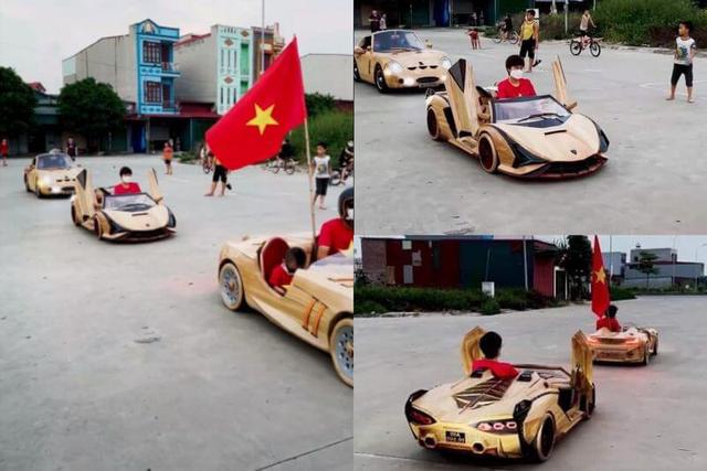 Chưa thỏa mãn với dàn siêu xe, ông bố trẻ ở Bắc Ninh chế tạo chiếc xe tăng bằng gỗ thứ 2 để tặng con trai - Ảnh 8.