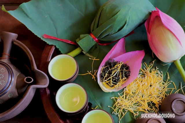 The feat of marinating tea encapsulates the essence of thousands of West Lake lotus flowers - Photo 10.